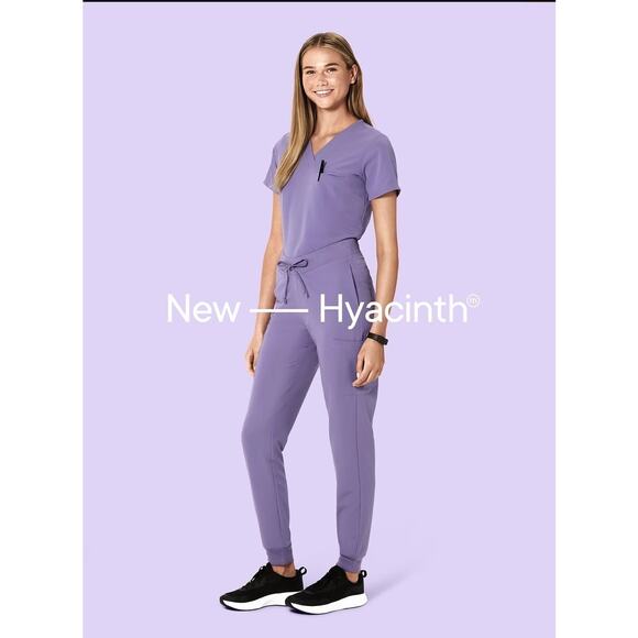 Mandala High Waisted Jogger Scrub in “Hyacinth”, size M, NIB! - Picture 1 of 5